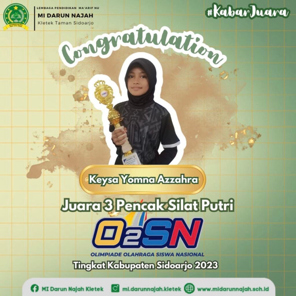 JUARA 3 (Seni Pencak Silat Pi) - PORSENI TINGKAT KECAMATAN TAMAN