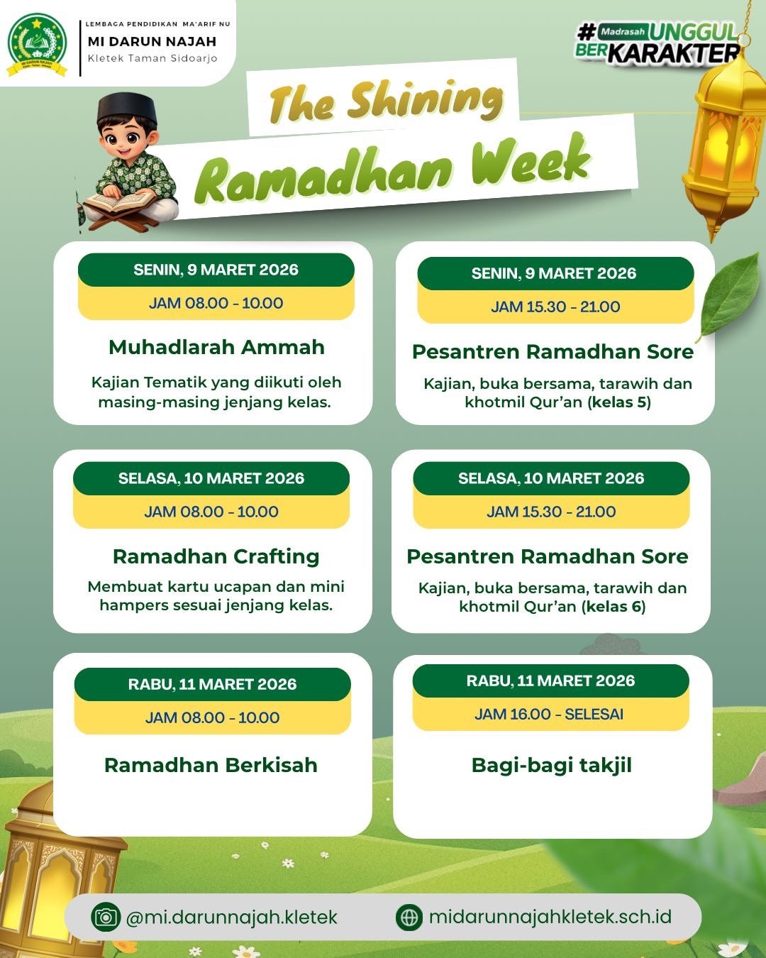 The Shining Ramadhan Week: Program Ramadhan Ala MI Darun Najah Kletek